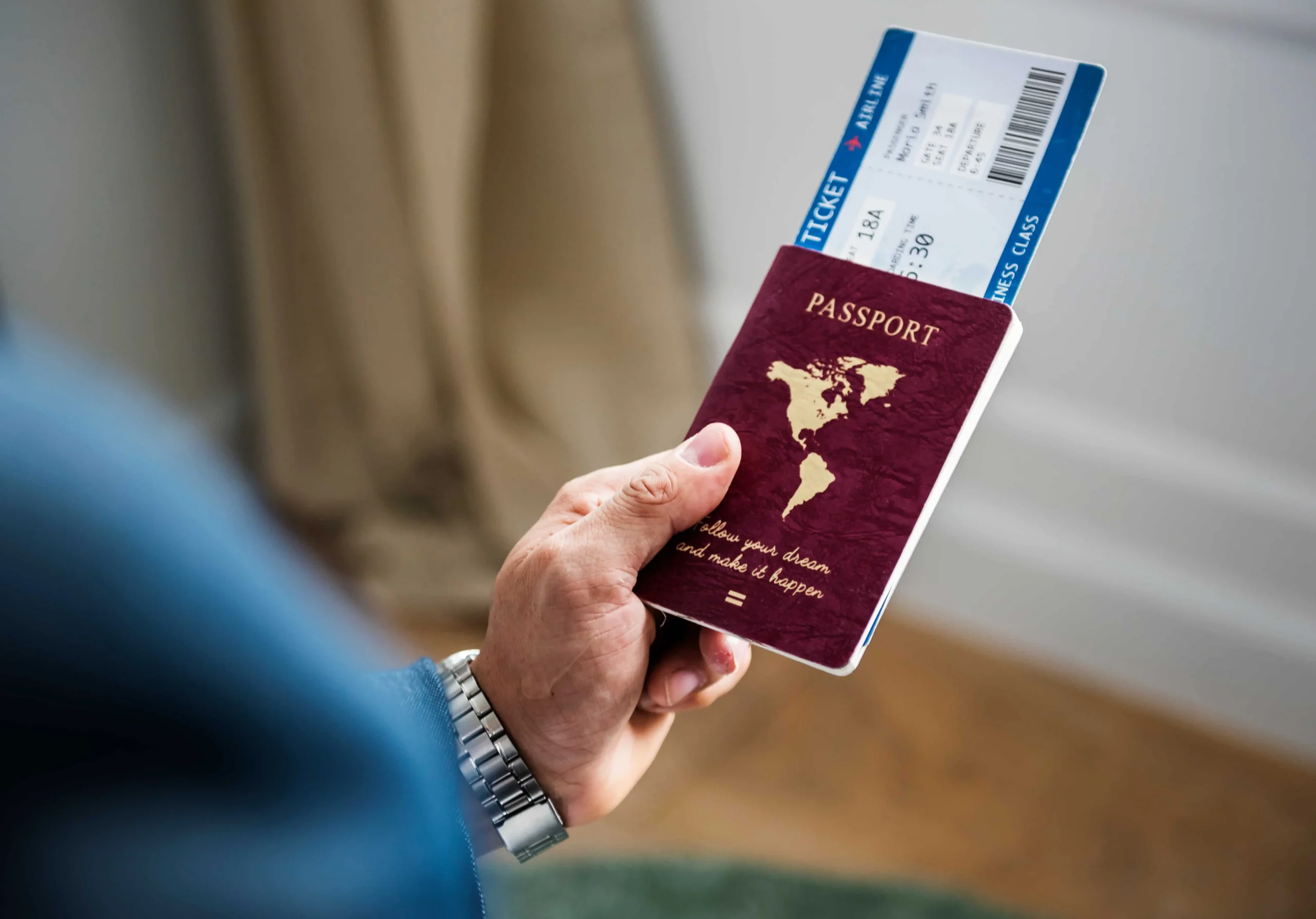 men preparing for travel